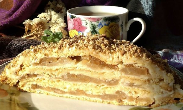 Яблочный баварский торт нереально вкусный