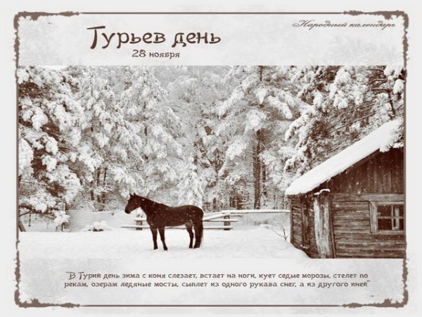 28 Ноября народный календарь