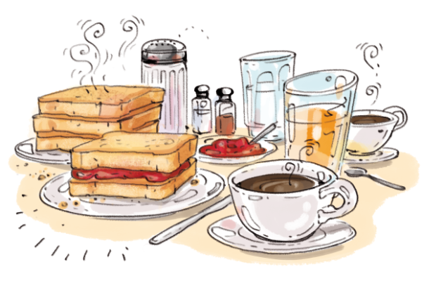 Завтрак рисунок