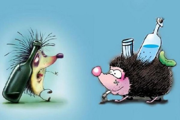 Ежик алкоголик