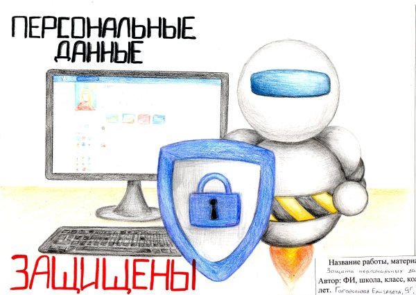 Защити свои персональные данные рисунок