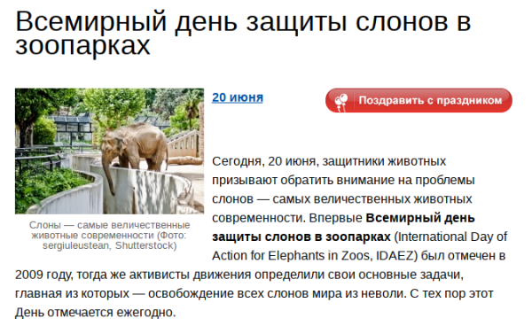 День защиты слонов в зоопарках