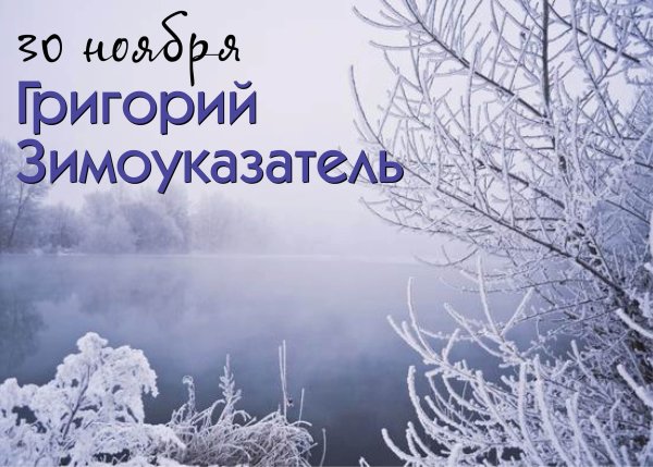 Григорий Зимоуказатель 30 ноября