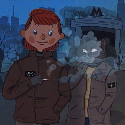 Новое Простоквашино Оля и дядя Федор