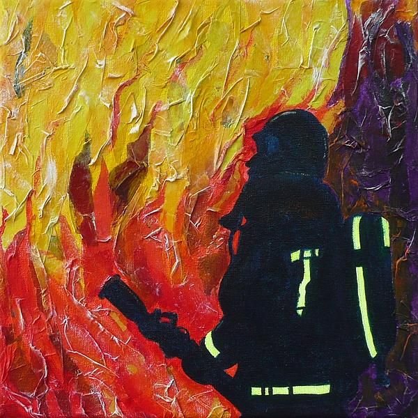 Картины на пожарную тематику