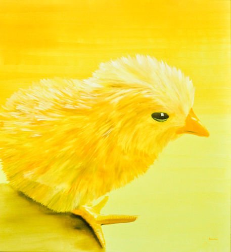 Красивый арт цыпленка