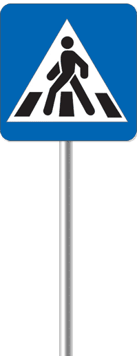 Знак пешеходный переход