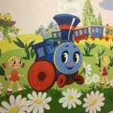 Художественная паровозик Ромашкино фотопечать