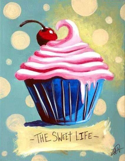 Картина гуашью кексы