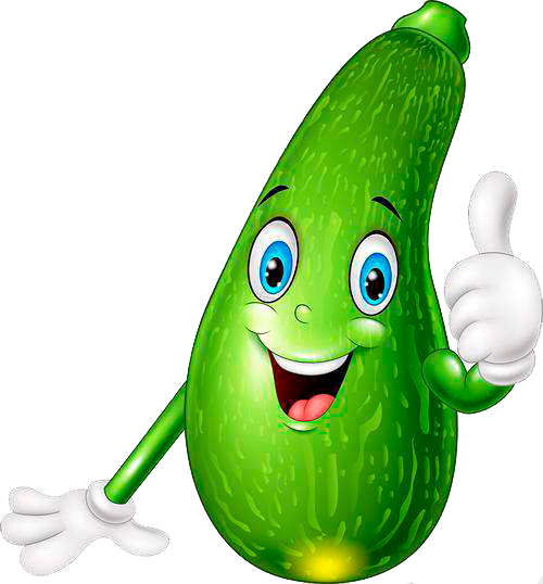 Веселые овощи кабачок