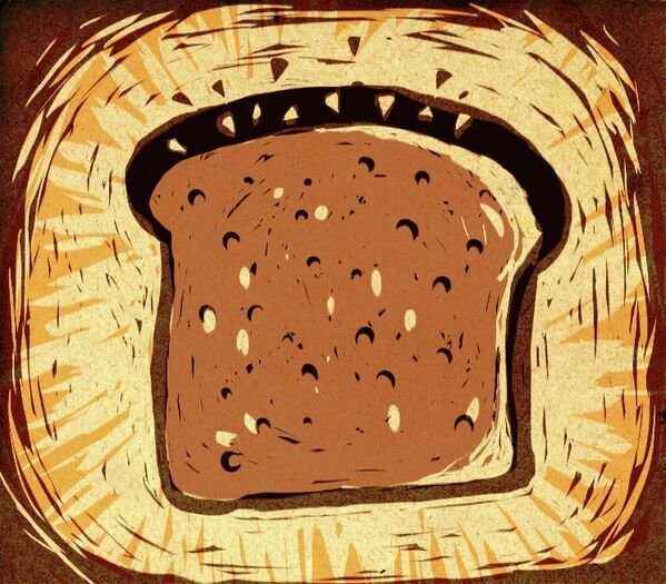 Бородинский хлеб вектор