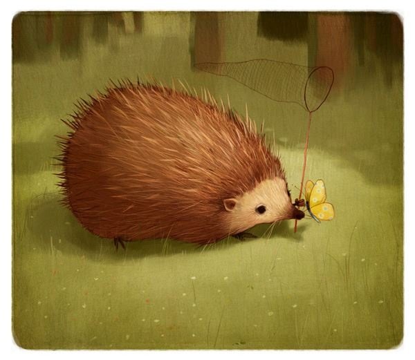 Еж милый арт