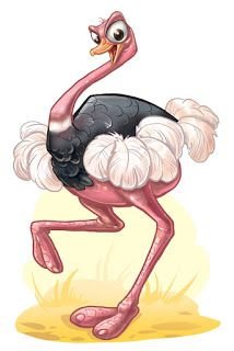 Персонаж страус