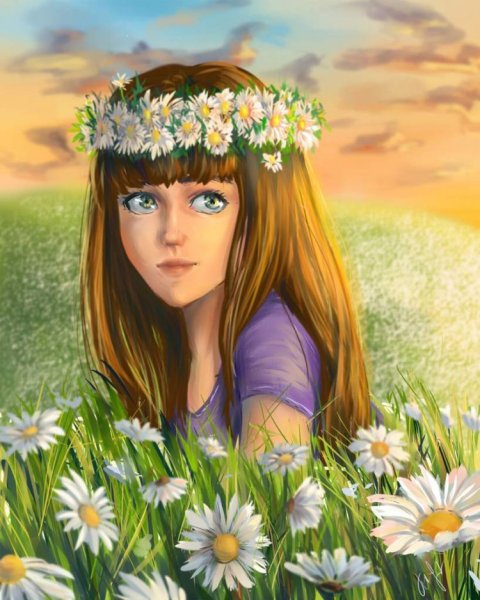 Ромашки арт