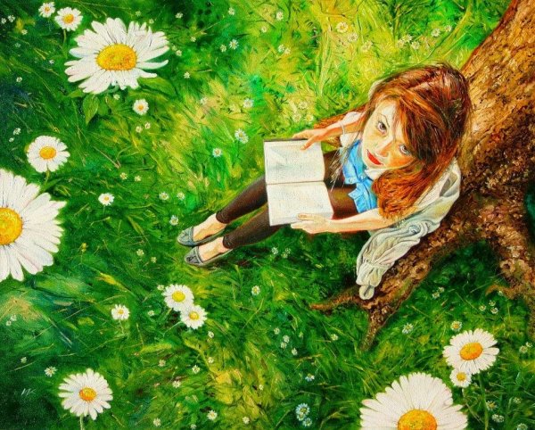 Девочка в ромашках