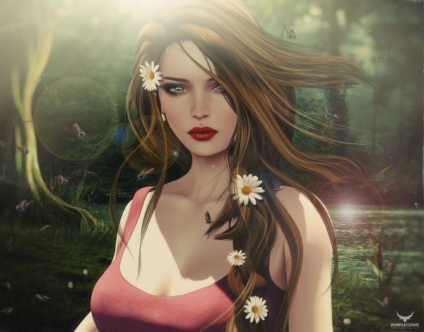 Фэнтези девушки шатенки