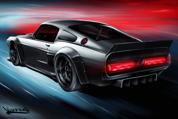 Арт Ford Mustang gt500