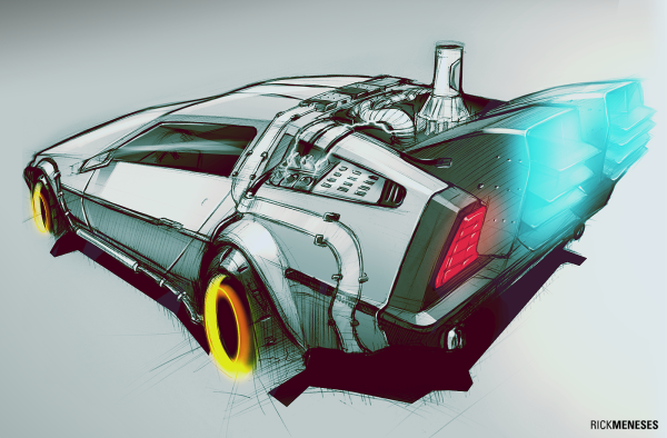 DELOREAN DMC 12 Cyberpunk