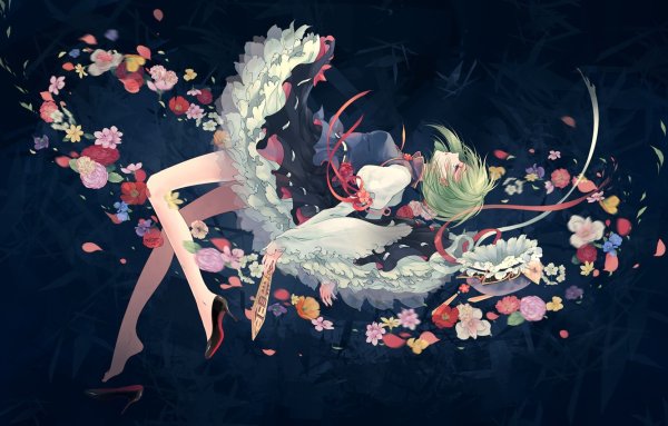 Девушка цветок арт