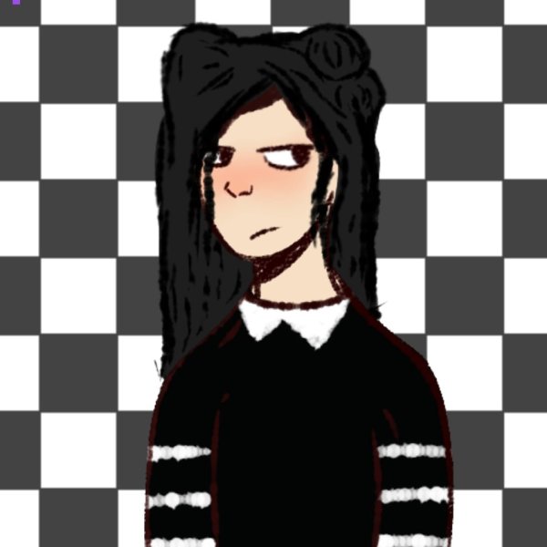 Арт РОБЛОКС девочка с чёрными волосами