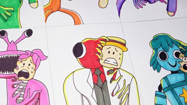 Рисунки Рейнбоу френдс про ряда