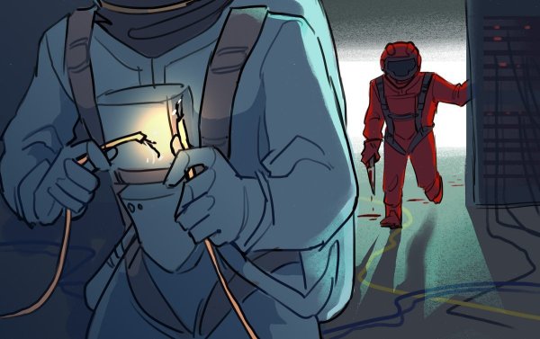 Амонг АС арт Космонавтов