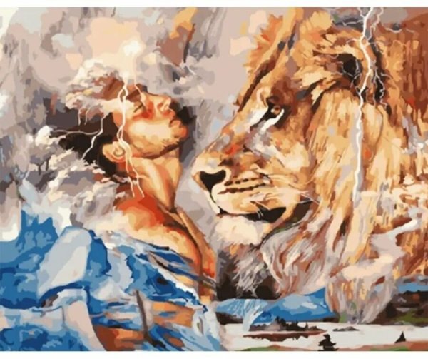 Димитра Милан картина Лев