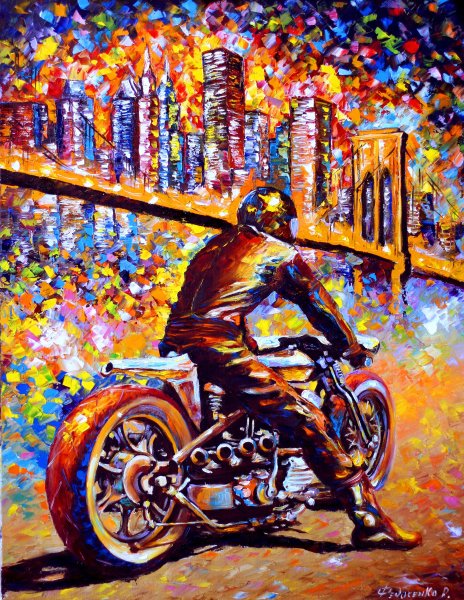 Картины Федосенко романа мотоциклист