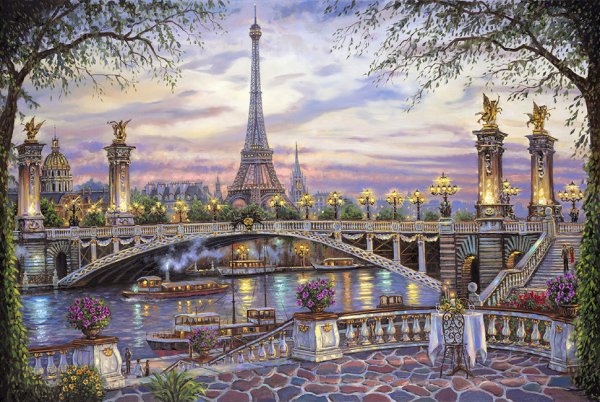 Томас Кинкейд Париж Эйфелева башня