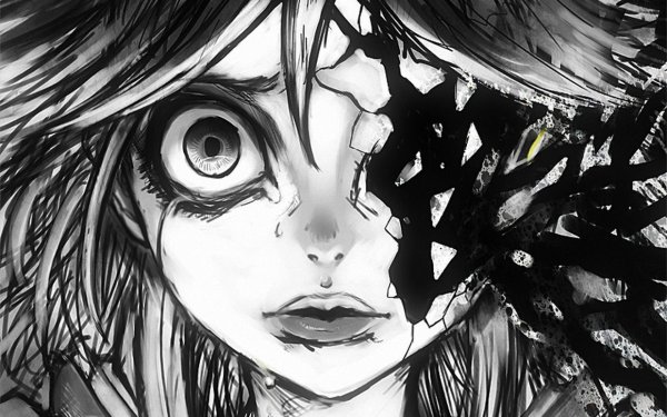 Аниме черно белое