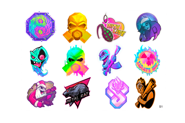 Наклейки стандофф 2