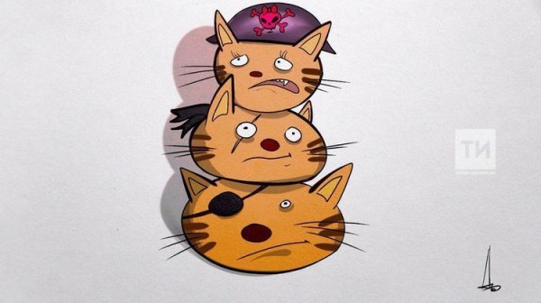 Три кота аниме Коржик