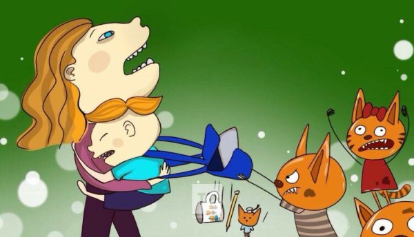 Мультик три кота арты