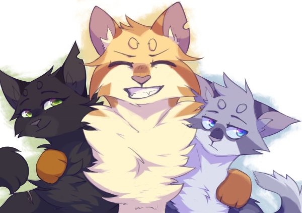 Коты Воители Остролистая Львиносвет и Воробей