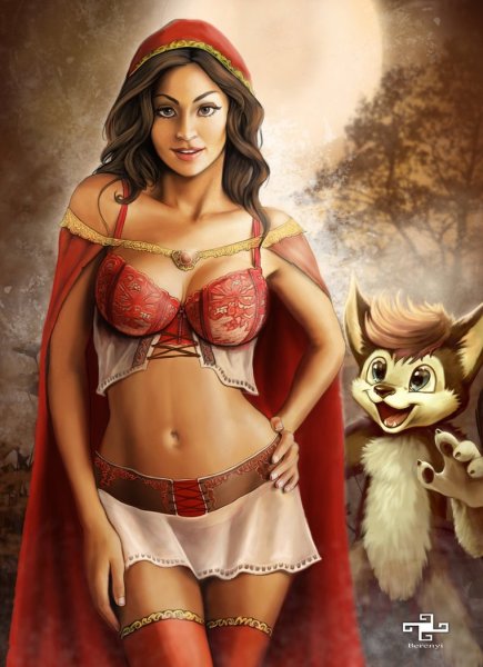 Красная шапочка для взрослых арт