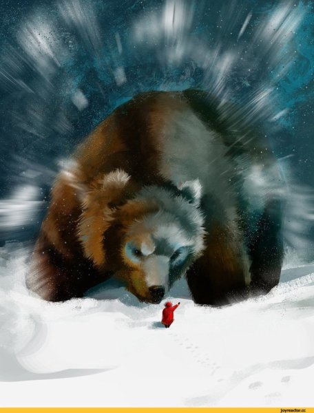 Медведь красивый арт