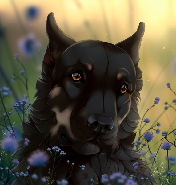 Красивые арты собак