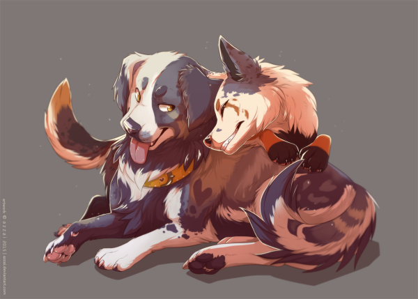 Аниме собаки