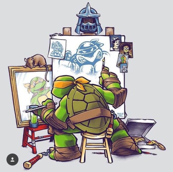 Черепашки ниндзя 2012 Микеланджело арты