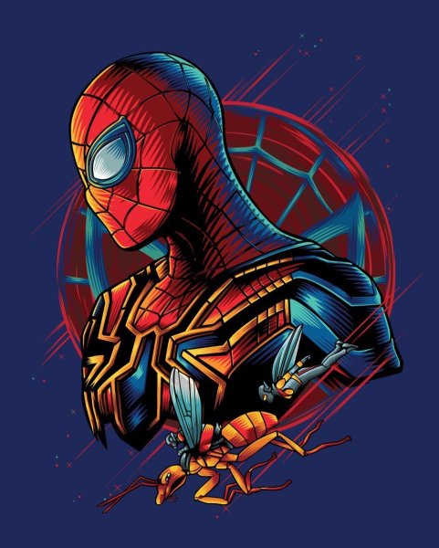 Человек паук арт вектор