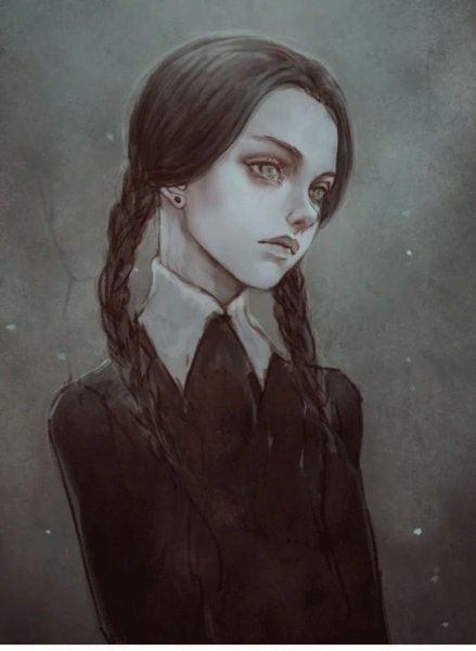 Венсдей Аддамс арт