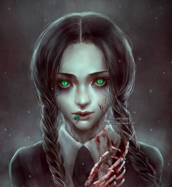 Уэнзди Аддамс аниме