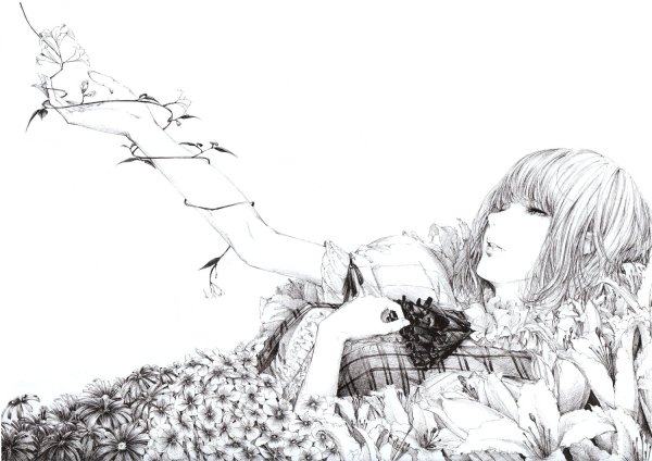 Черно белый арт