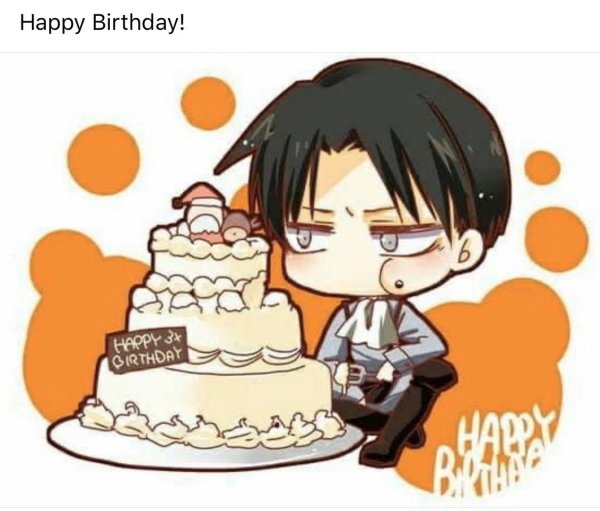 Леви атака титанов с днем рождения