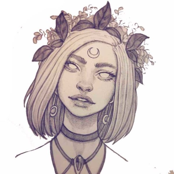 Рисунок девушки карандашом