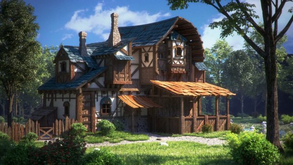 Деревня концепт арт