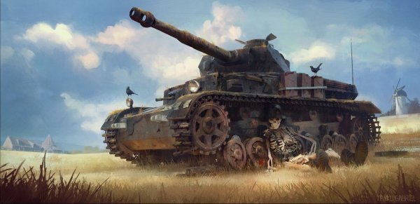 Страшный танк арт