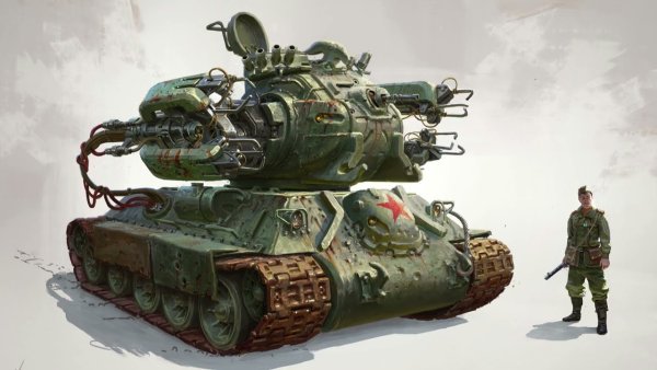 Дизельпанк танки арт