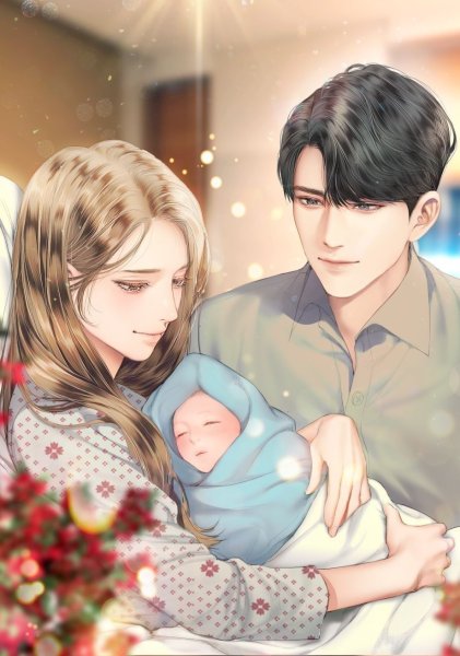 Аниме мама папа и ребенок