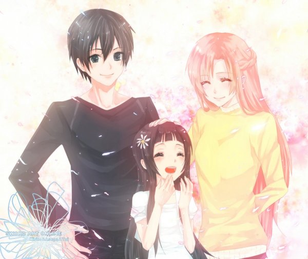 Аниме семья отец мать и дочь